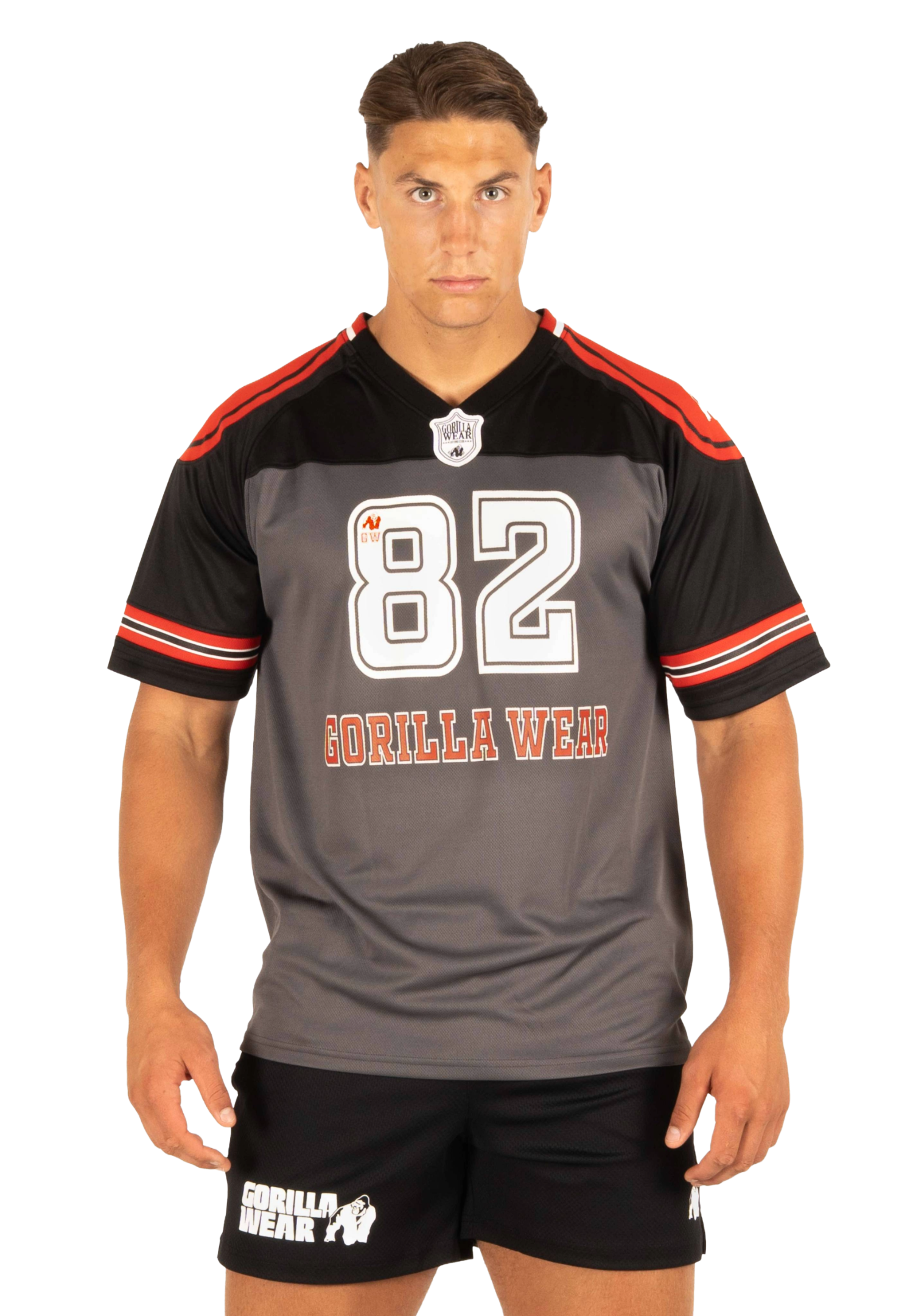 Tyler Football Jersey, black/red - 3