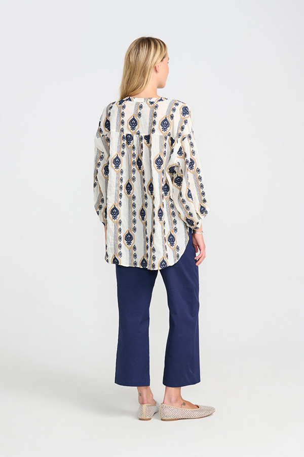 Costamani - Crocus Shirt Dark Blue Pattern - 5