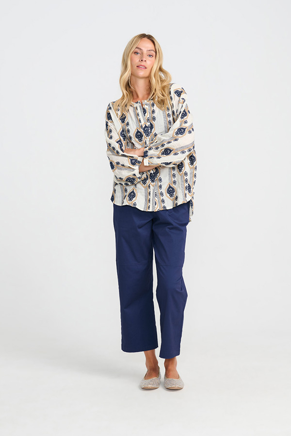 Costamani - Crocus Shirt Dark Blue Pattern - 4