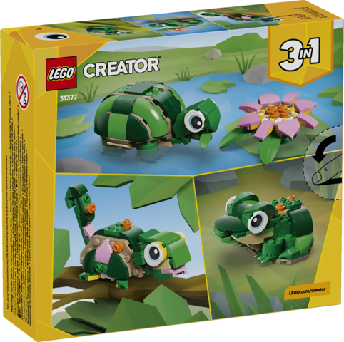 LEGO Creator Sköldpadda med näckros V29 31377 - 3