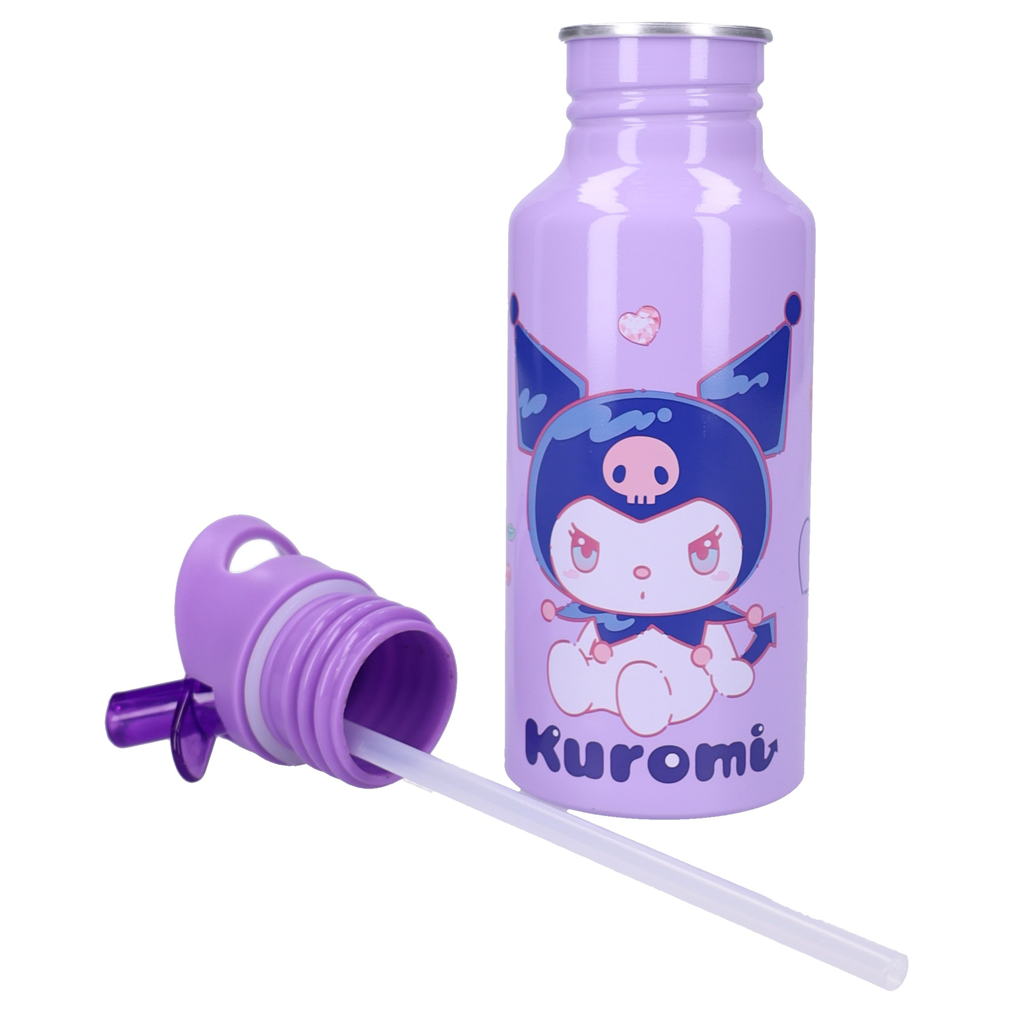 Kuromi Vattenflaska i Aluminium 500ml - Keep It Cool   - 5