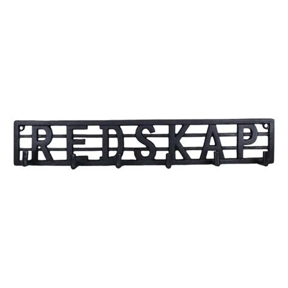 Hängare Redskap sex krokar gjutjärn shabby chic lantlig stil - 2