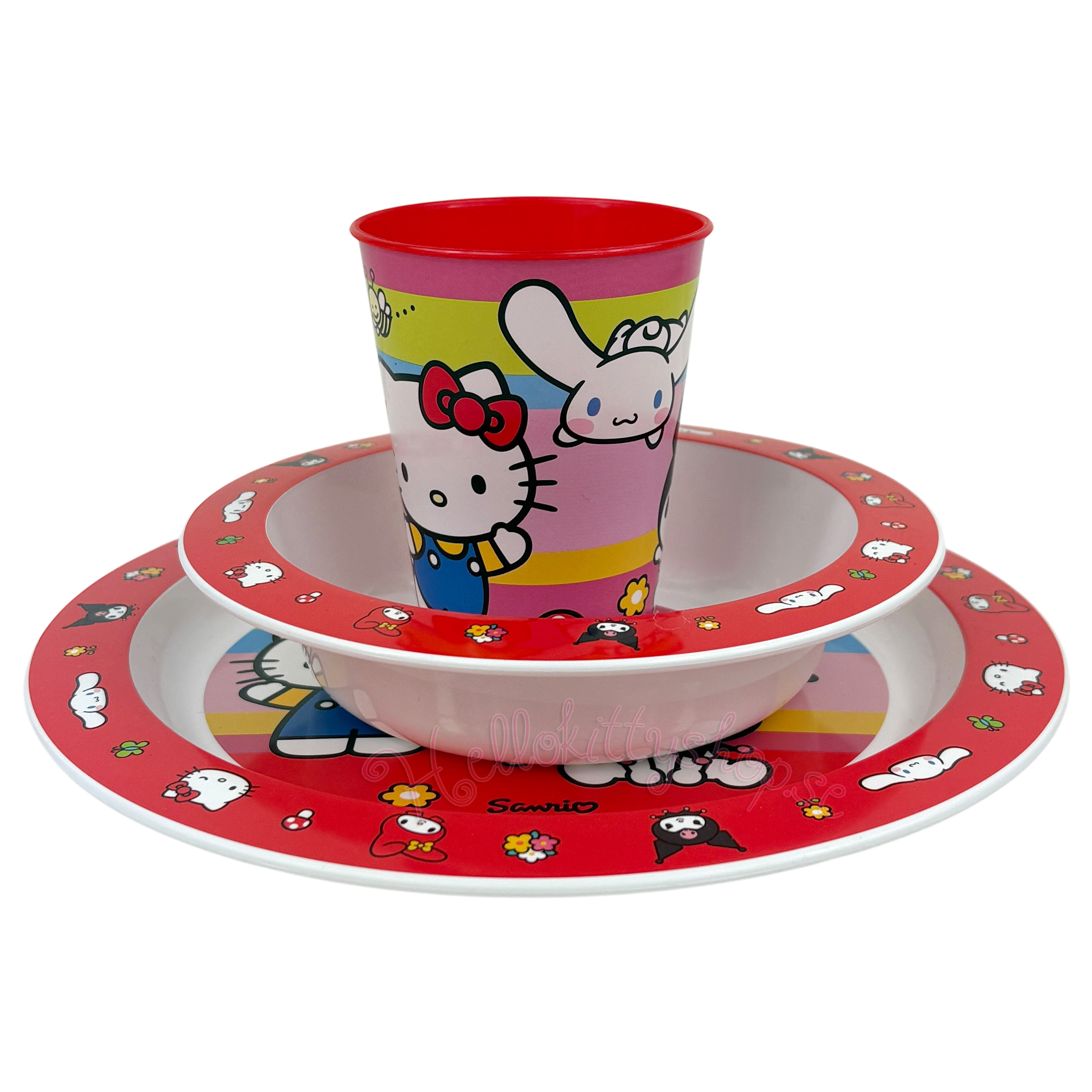 Hello Kitty And Friends Middagsset i 3 delar - 2