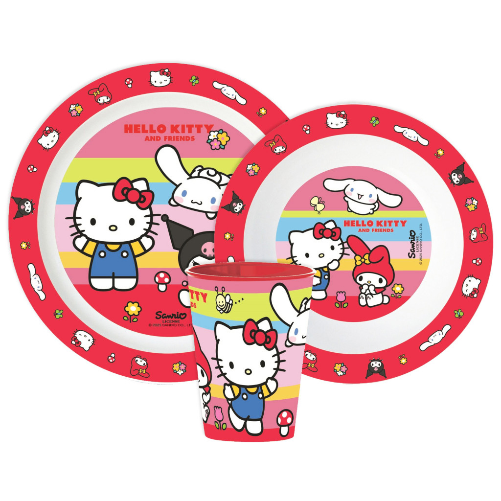 Hello Kitty And Friends Middagsset i 3 delar - 12