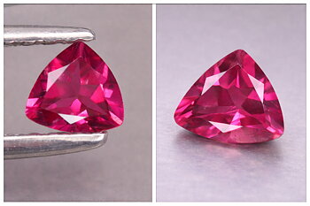 Super vacker trilliant naturlig rosa turmalin ädelsten