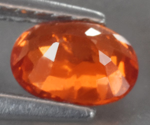 Impresionante piedra preciosa de granate espesartina natural calibrada de 6 x 4 mm de alta calidad de 0,69 ct - 4