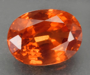 Impresionante piedra preciosa de granate espesartina natural calibrada de 6 x 4 mm de alta calidad de 0,69 ct - 3