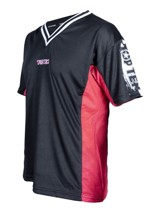Topten T-shirt WAKO Slimfit Svart/Röd