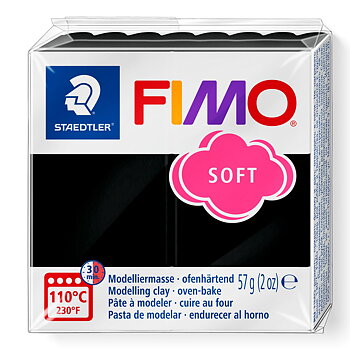 Fimo soft 57g 9 black