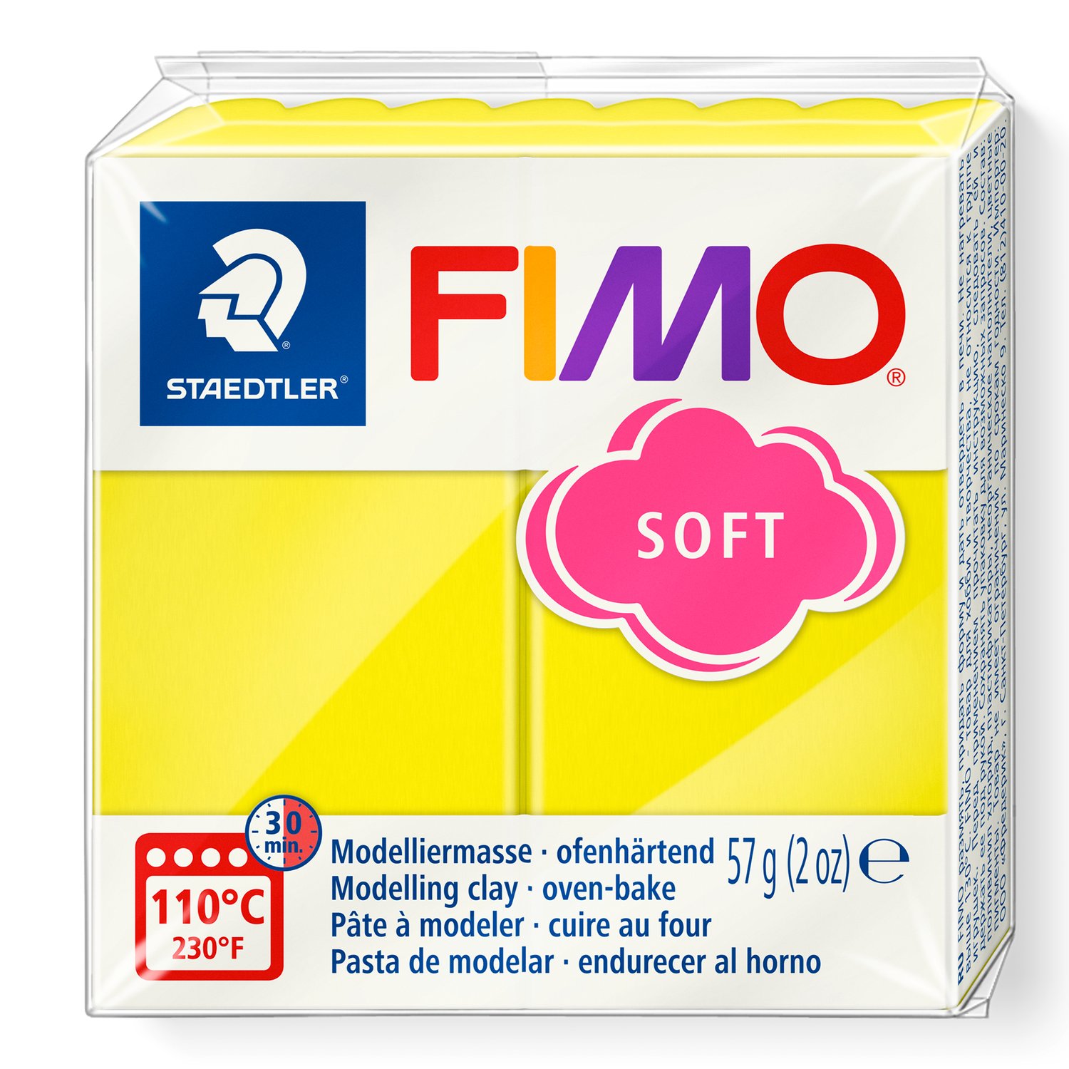 Fimo soft 57g 10 lemon yellow