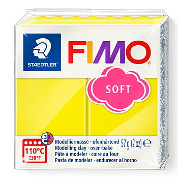 Fimo soft 57g 10 lemon yellow