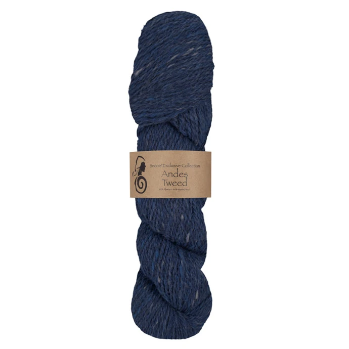 Andes Tweed - Marinblå