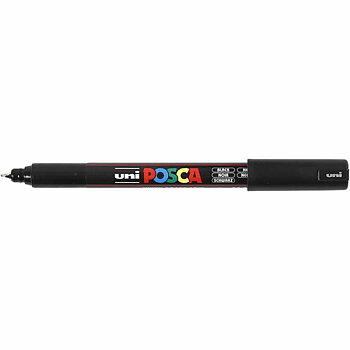 Posca Marker - Extra fine - Svart 0,7mm