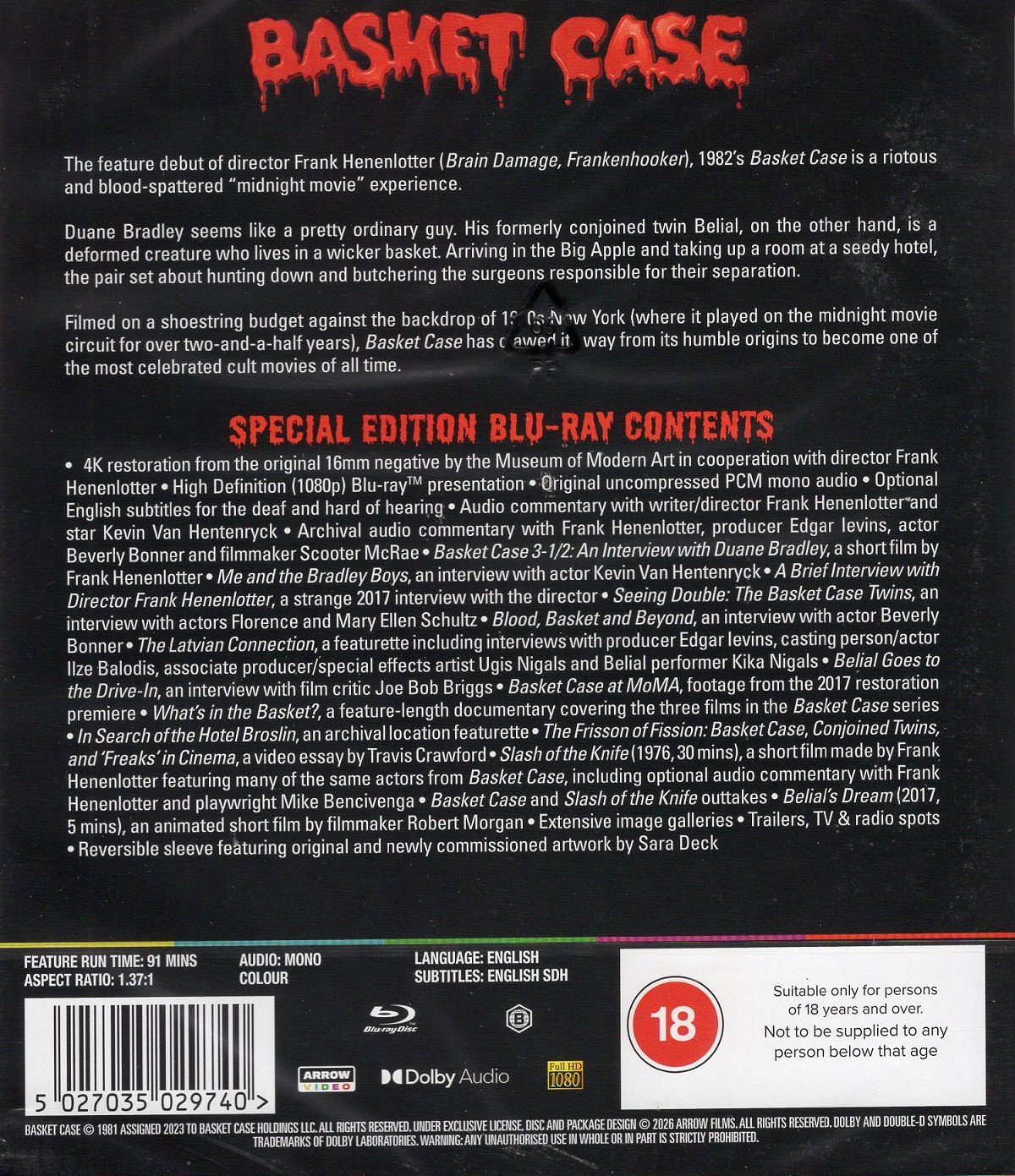 Basket Case (ej svensk text) (Blu-ray) - 2