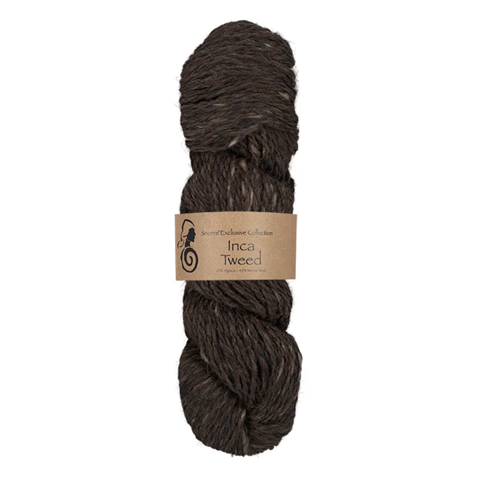 Inca Tweed - Mörk brun