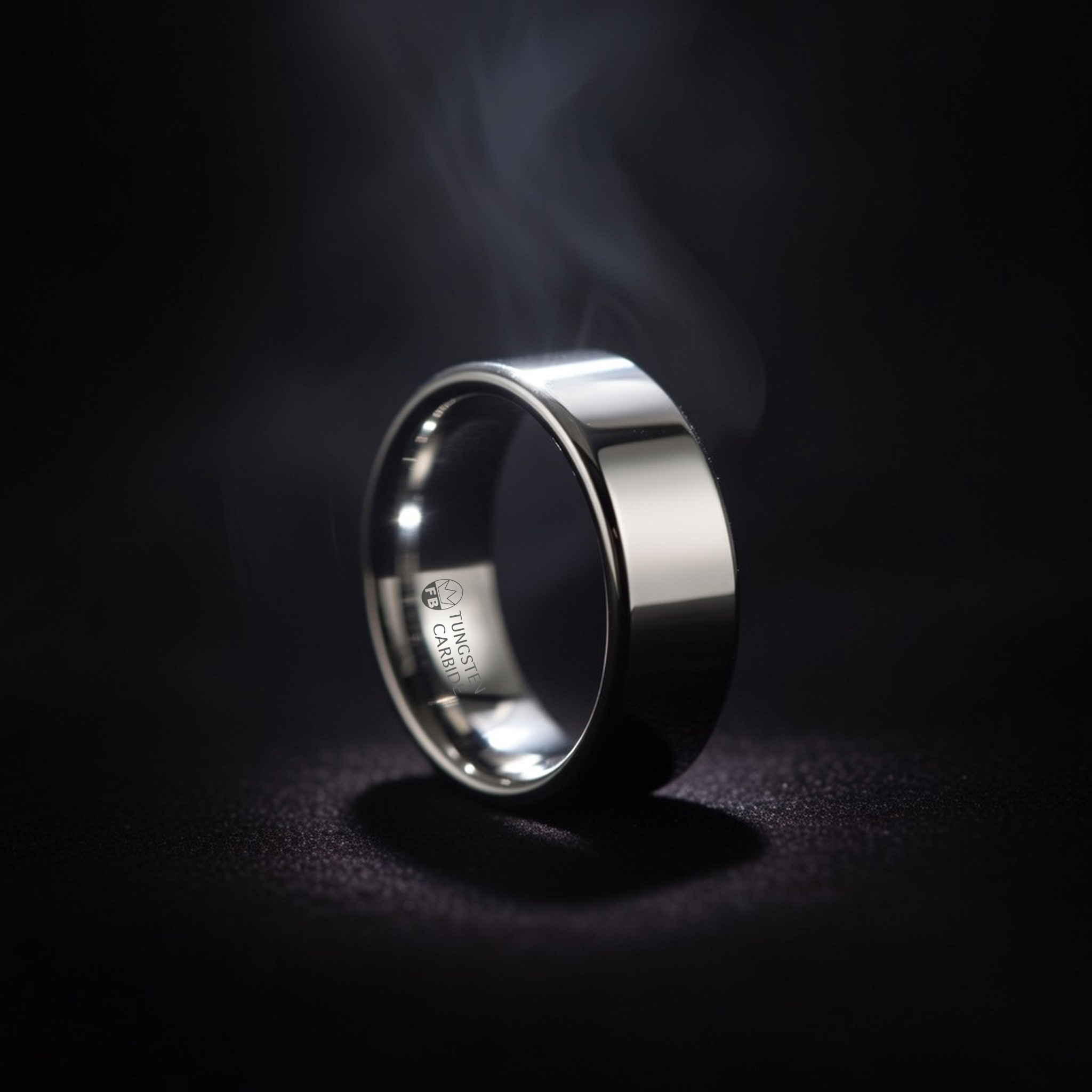 Moderne ring i tungsten