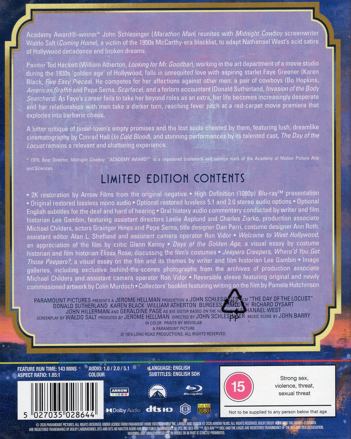 The Day of the Locust (Limited Edition) (ej svensk text) (Blu-ray) - 2