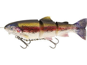 Westin tommy the trout 30cm är ett realistiskt swimbait som är framtagen för att fånga riktigt stora gäddor. Regnbågsfärg