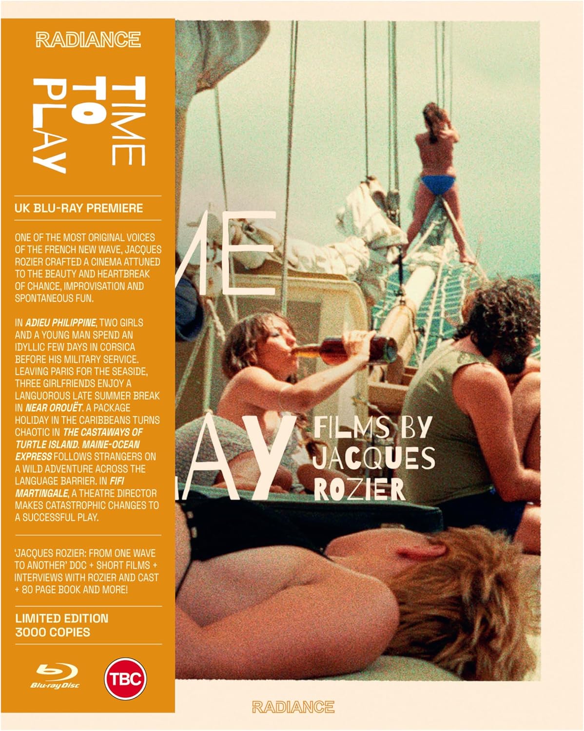 Time to Play: Films by Jacques Rozier (Limited Edition) (ej svensk text) (Blu-ray)