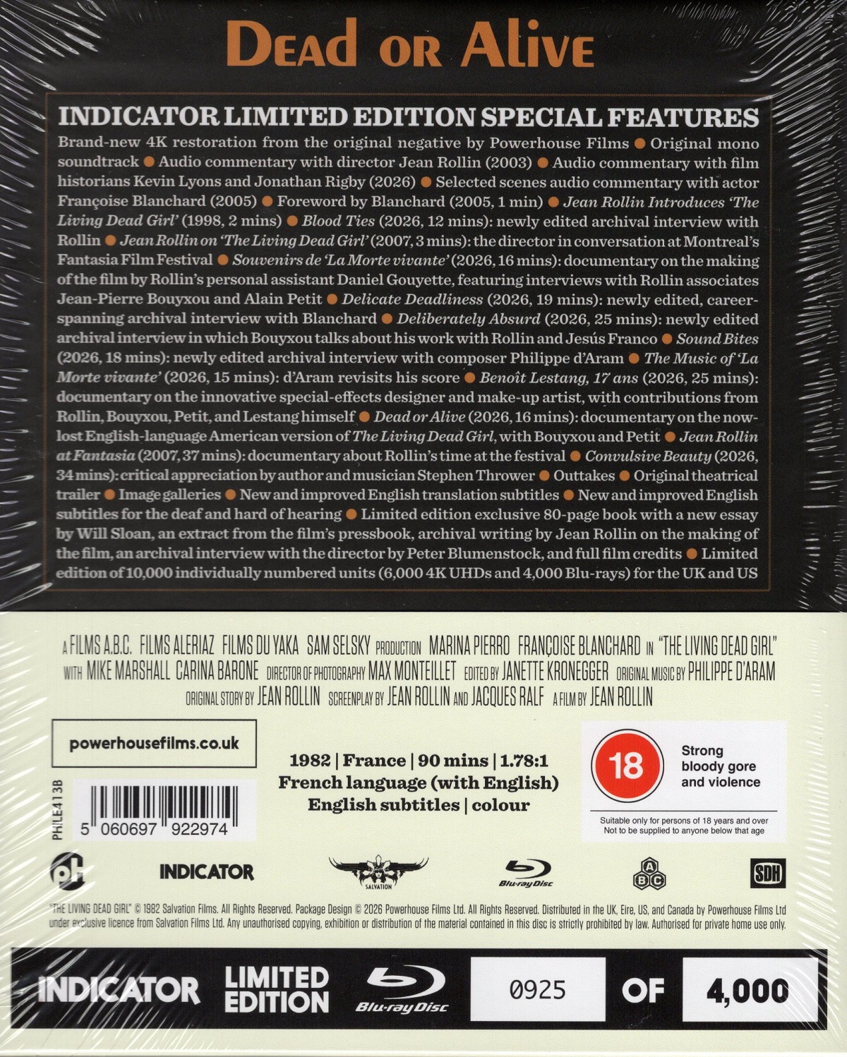 The Living Dead Girl (Limited Edition) (ej svensk text) (Blu-ray) - 2