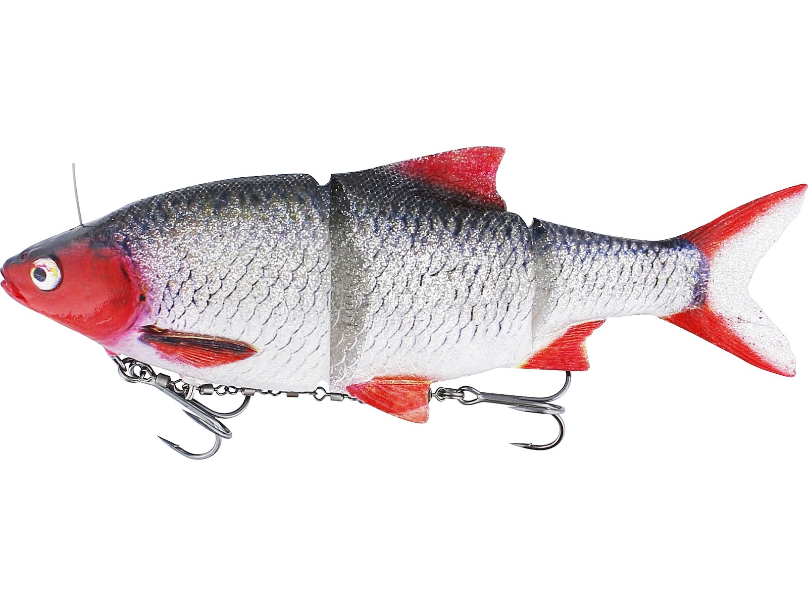 WESTIN RICKY THE ROACH INLINE 25CM is an extremely realistic swimbait designed for trolling for big pike. redlight