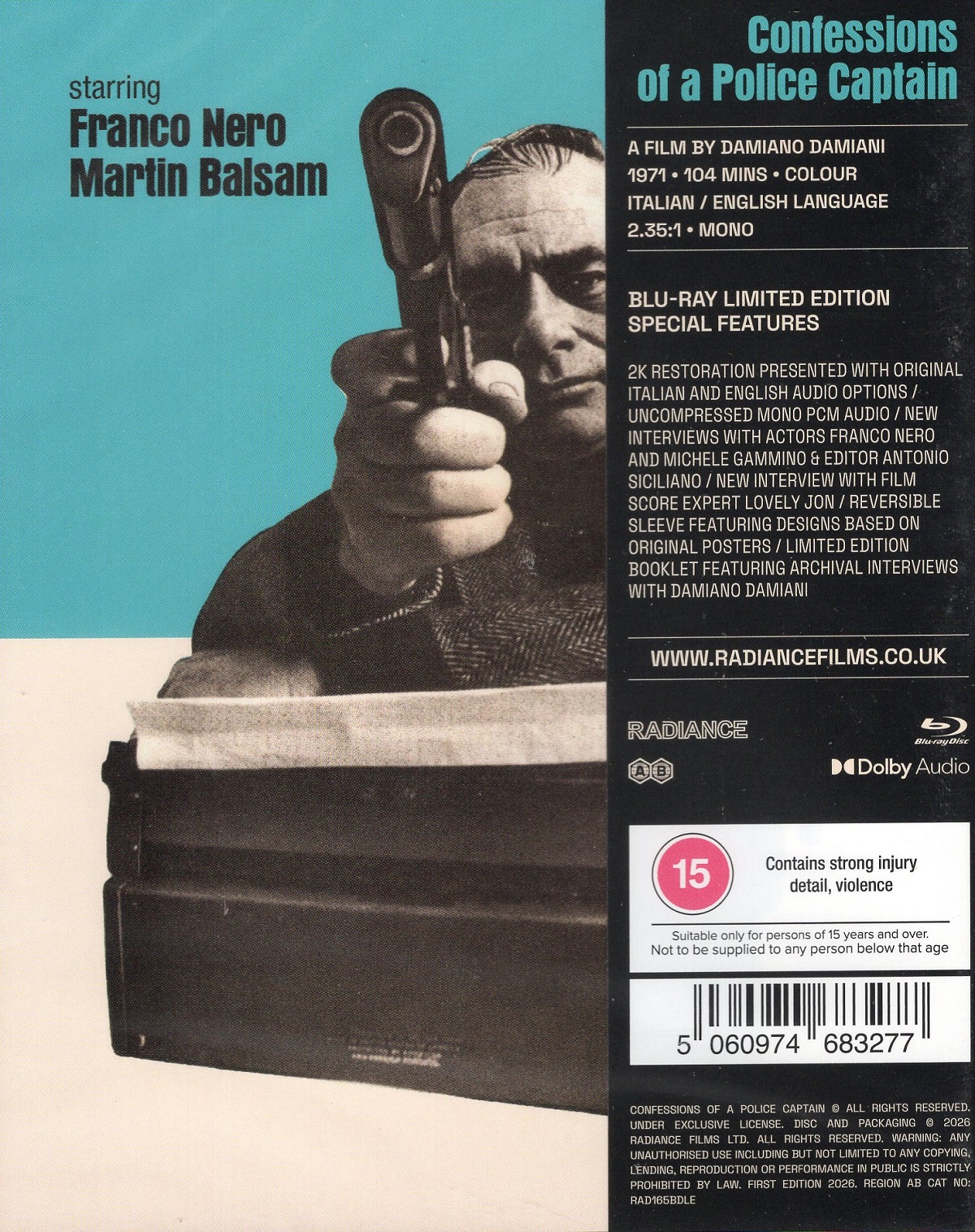Confessions of A Police Captain (Limited Edition) (ej svensk text) (Blu-ray) - 2