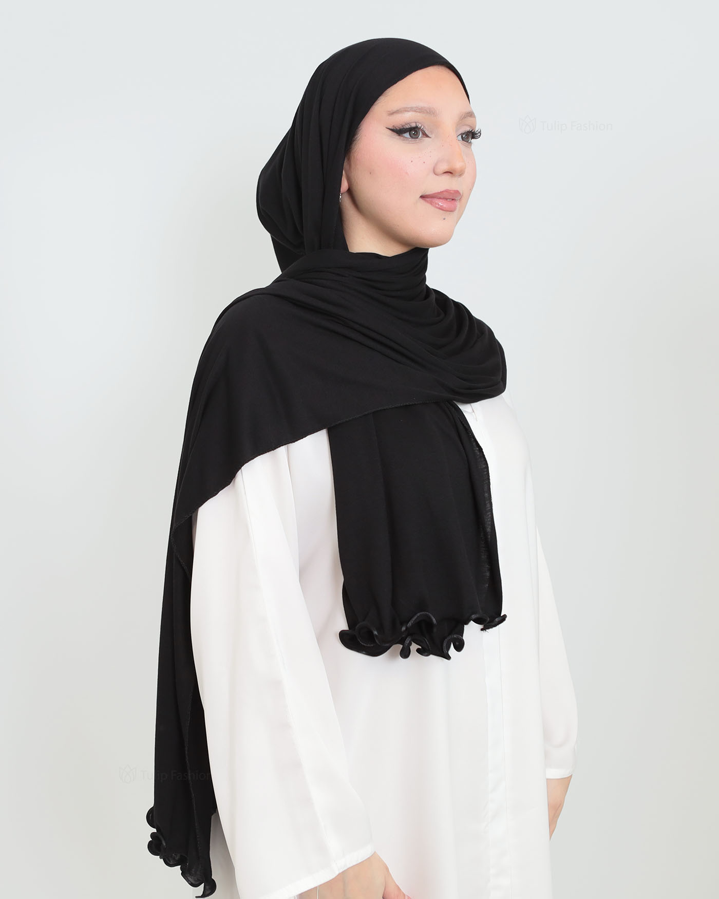 Hijab - Jersey Stretch - Black - 2