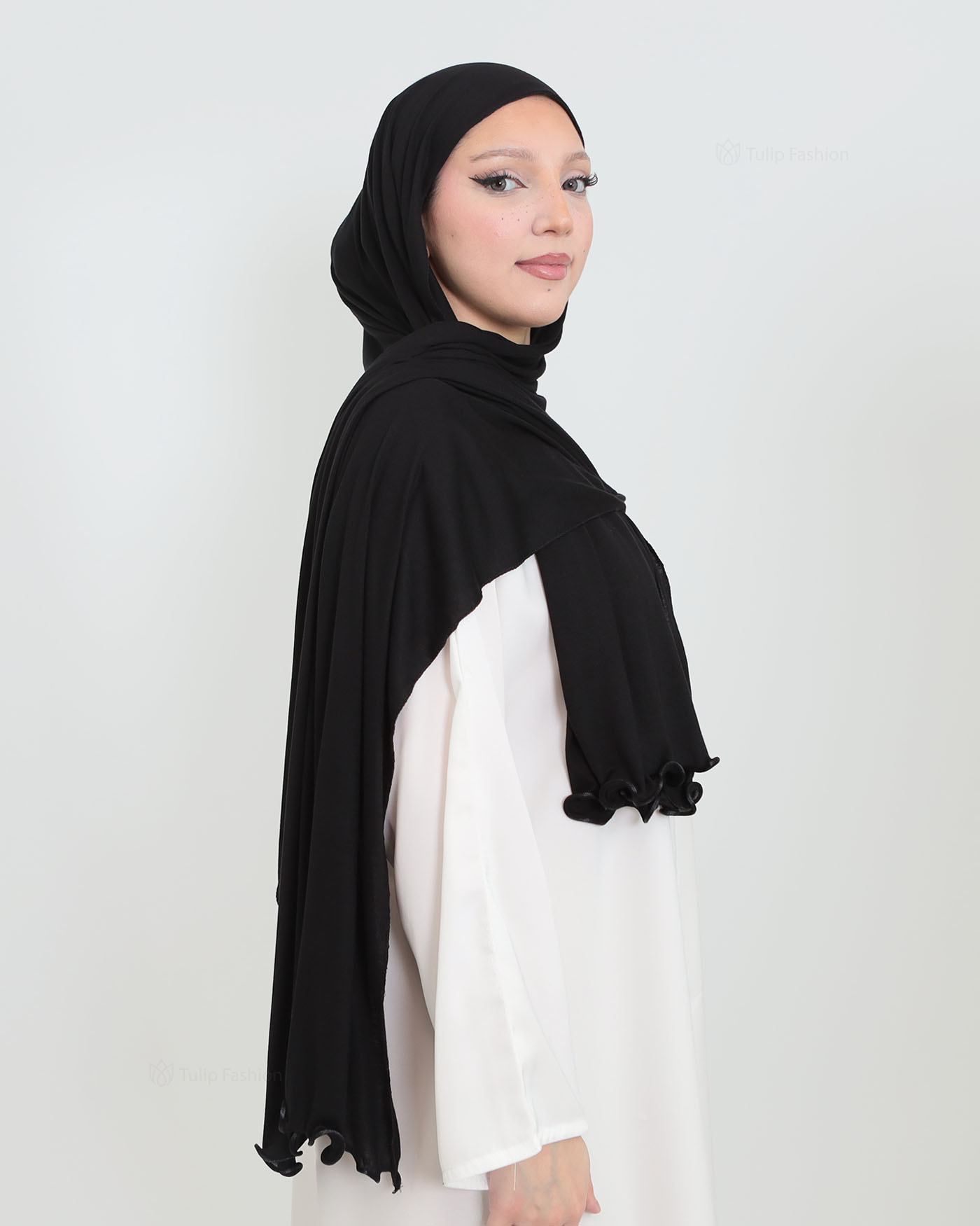 Hijab - Jersey Stretch - Black - 3