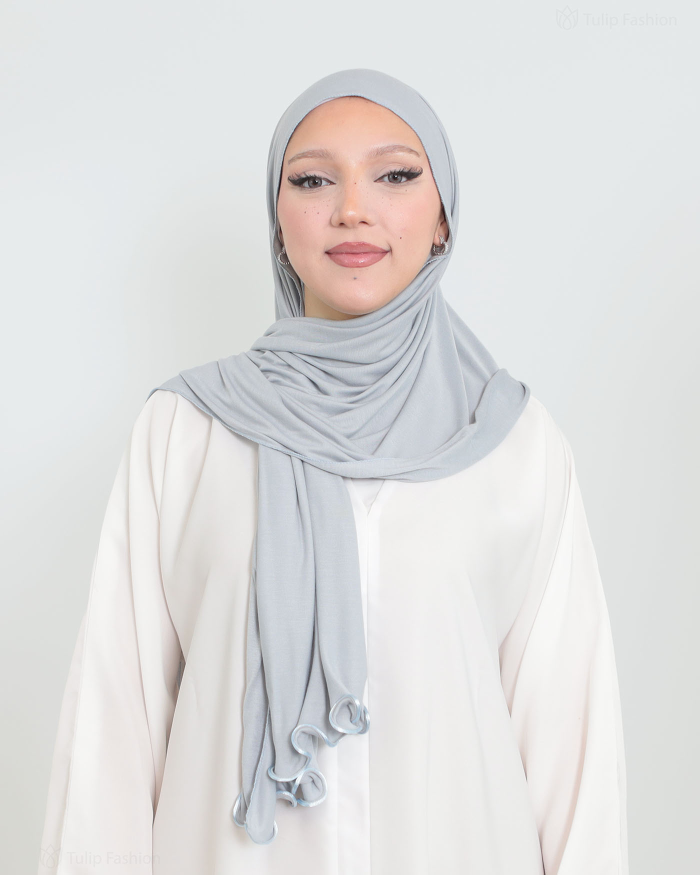 Hijab - Jersey Stretch - Light Gray