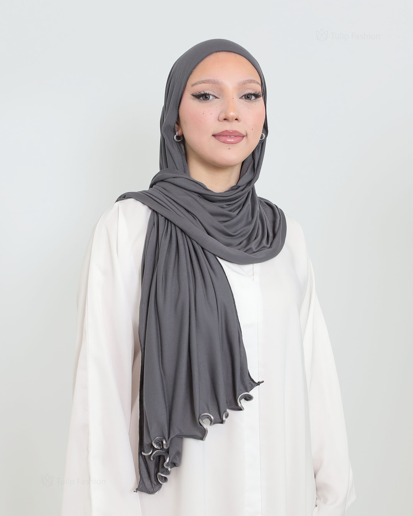 Hijab - Jersey Stretch - Dark Gray - 3