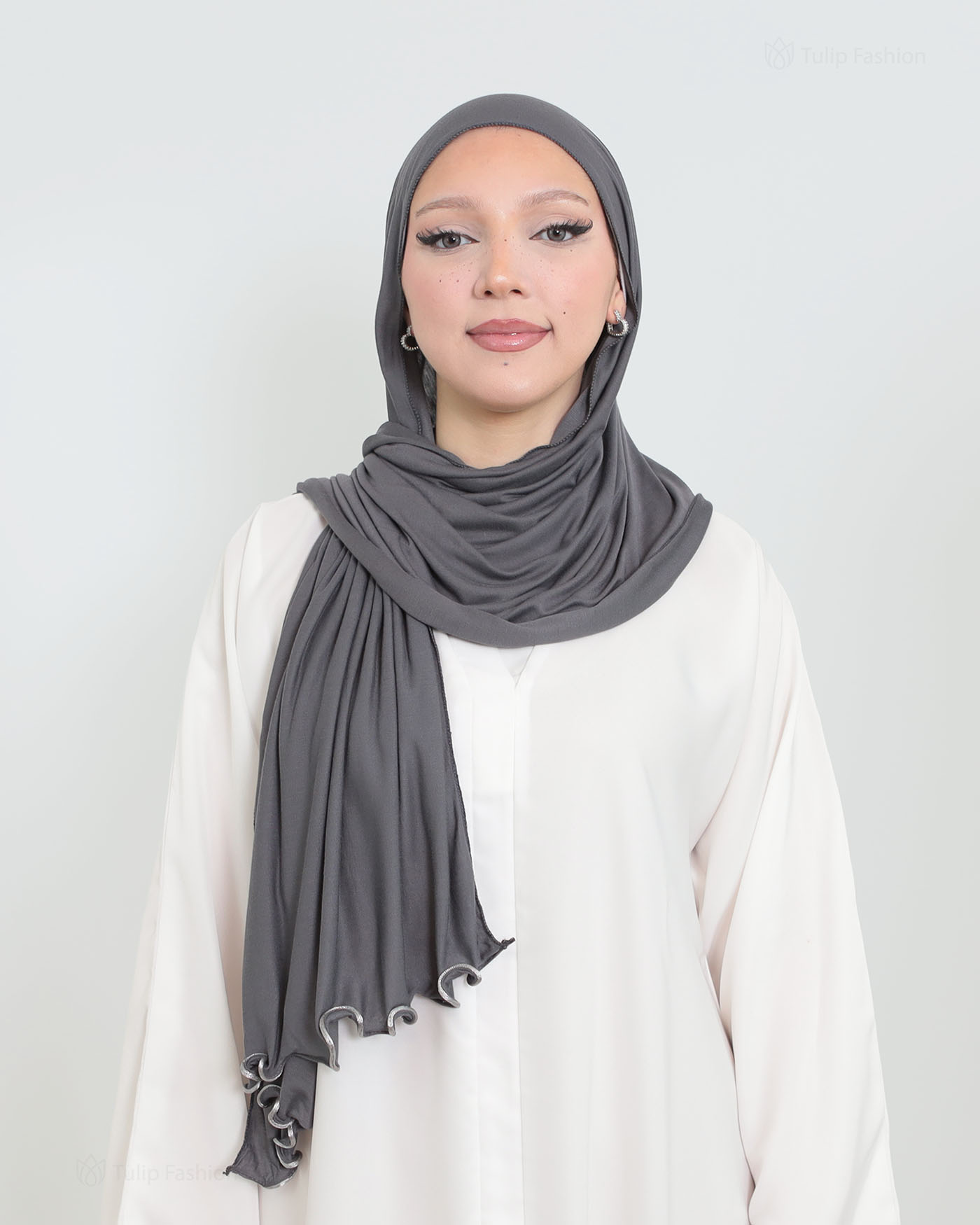 Hijab - Jersey Stretch - Dark Gray