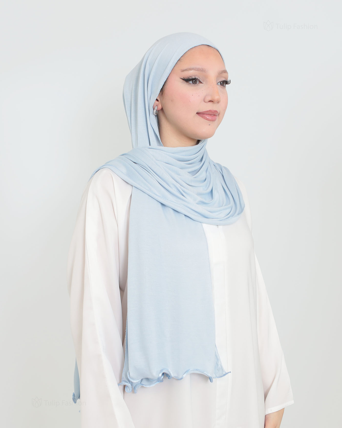 Hijab - Jersey Stretch - Baby Blue - 2