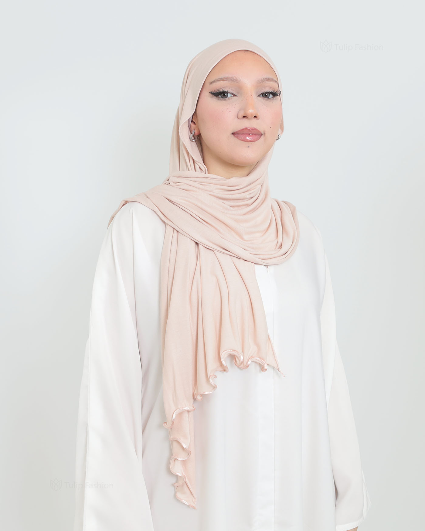 Hijab - Jersey Stretch - Powder Pink - 3
