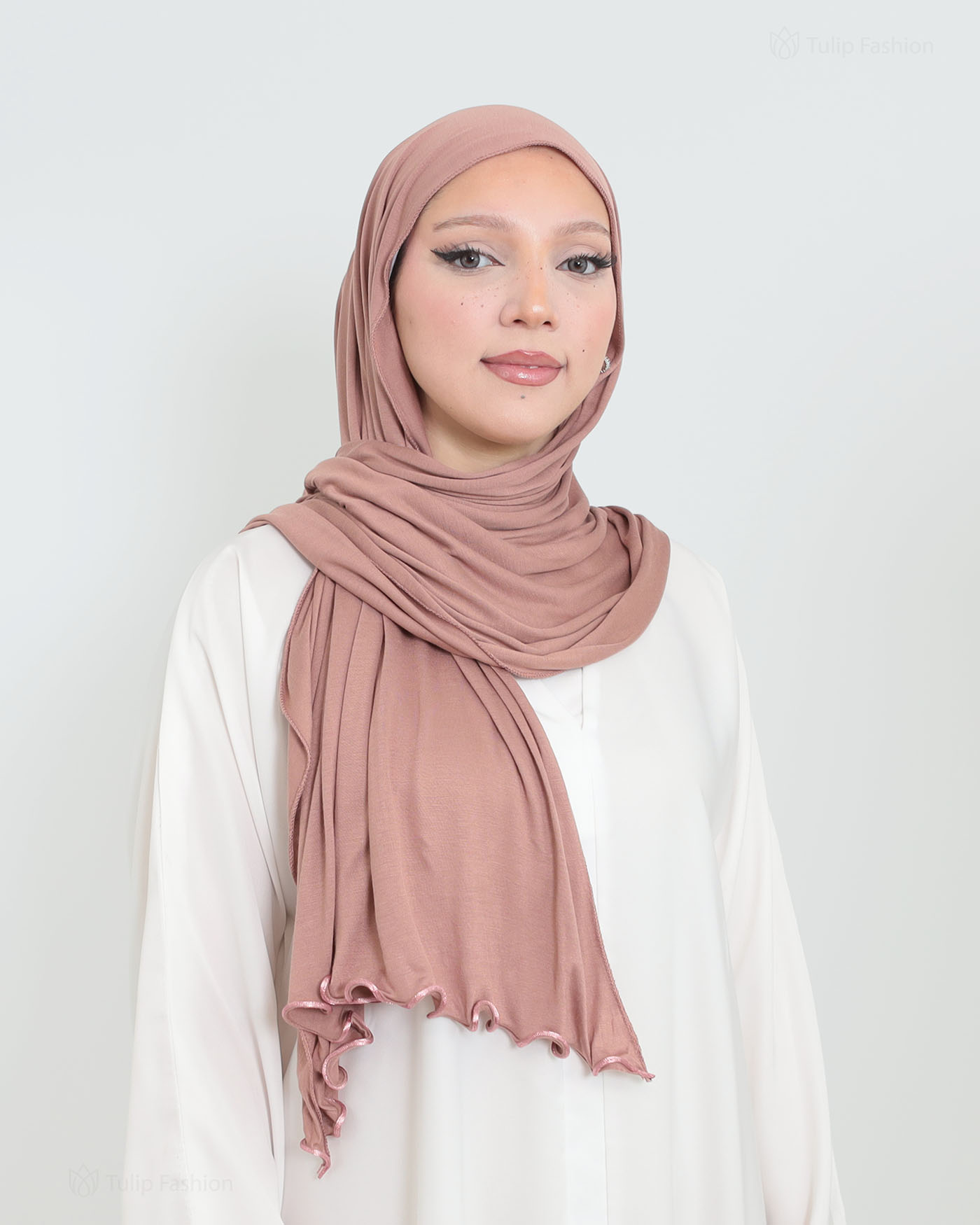 Hijab - Jersey Stretch - Mauve - 3