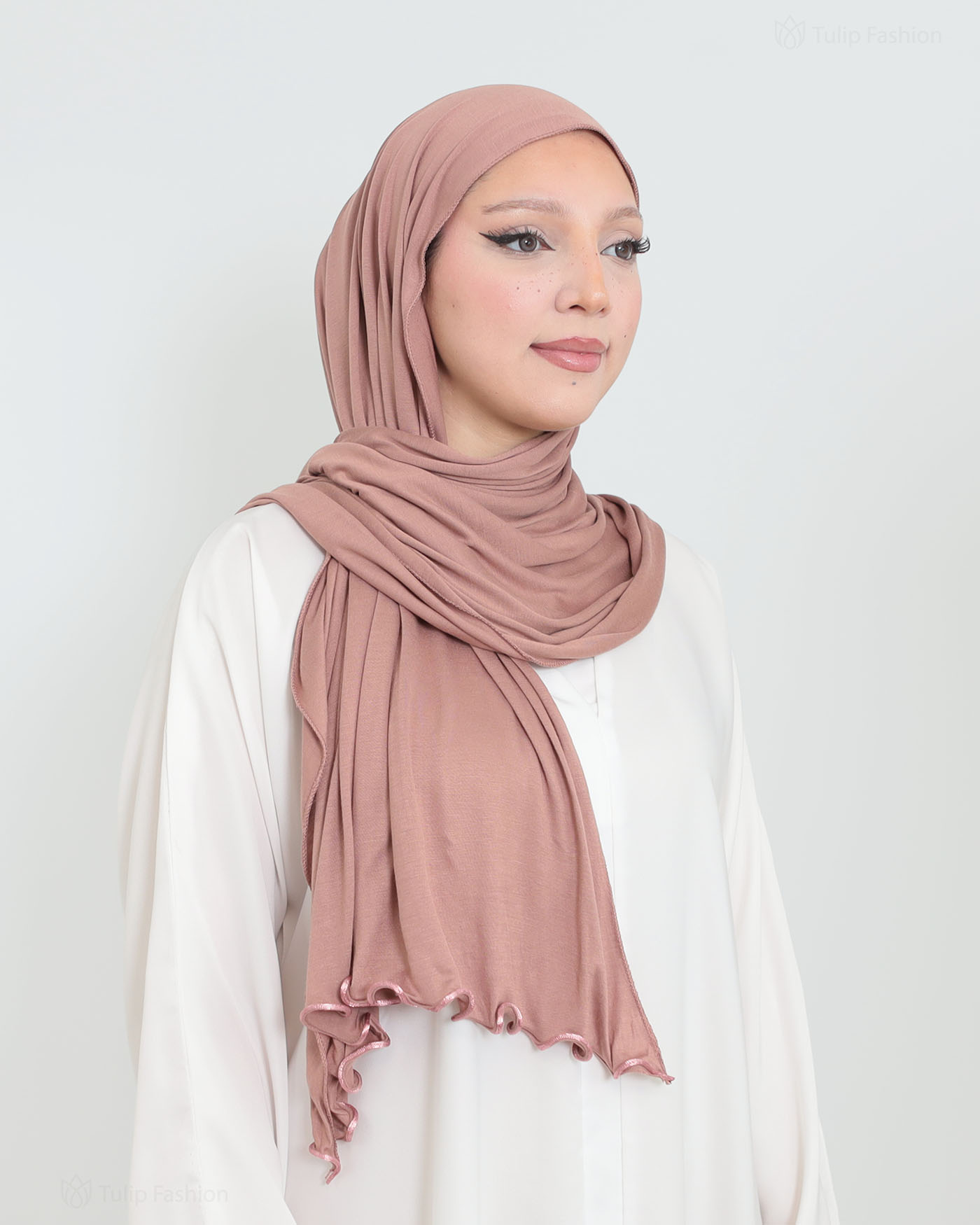 Hijab - Jersey Stretch - Mauve - 2