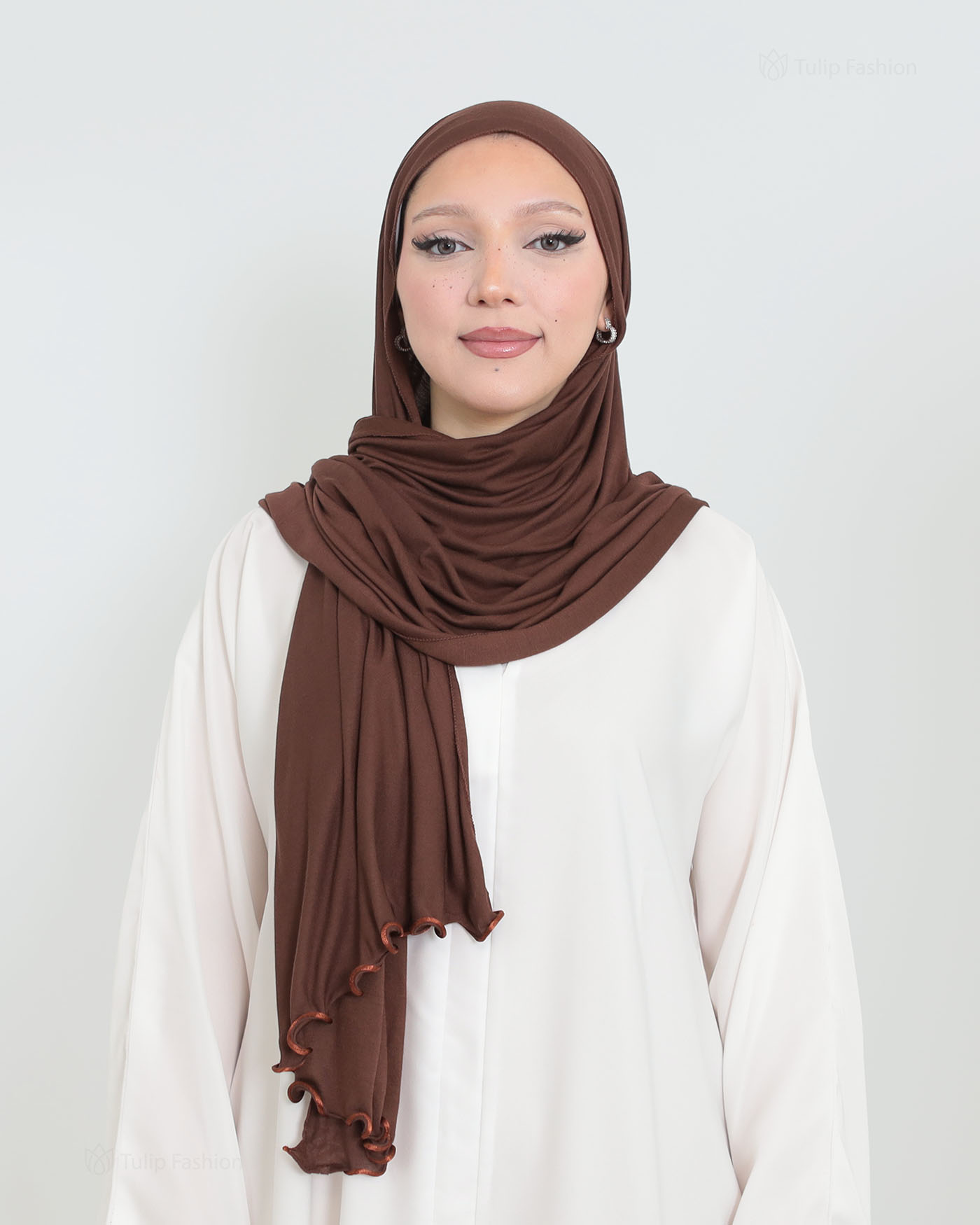 Hijab - Jersey Stretch - Brown