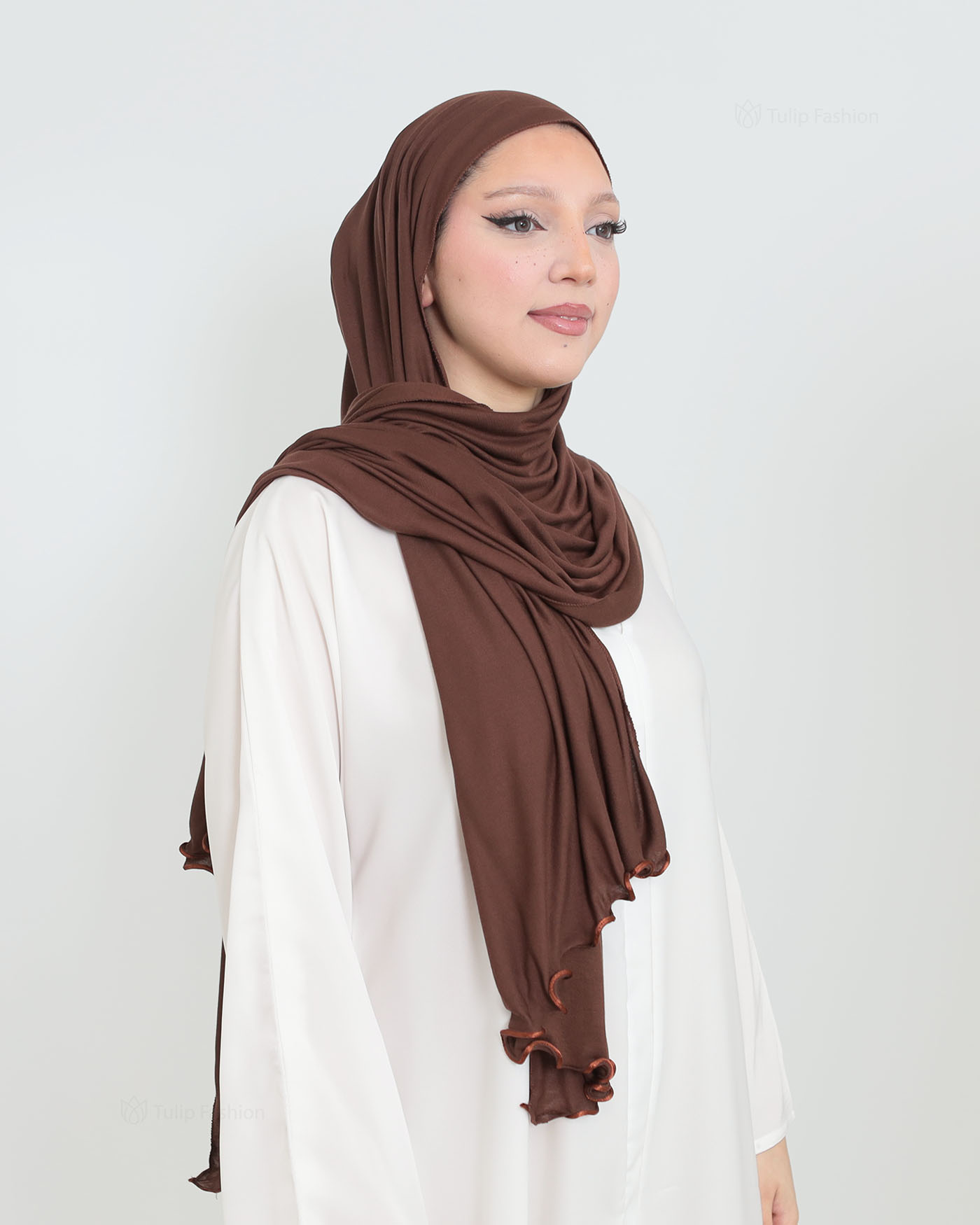 Hijab - Jersey Stretch - Brown - 2