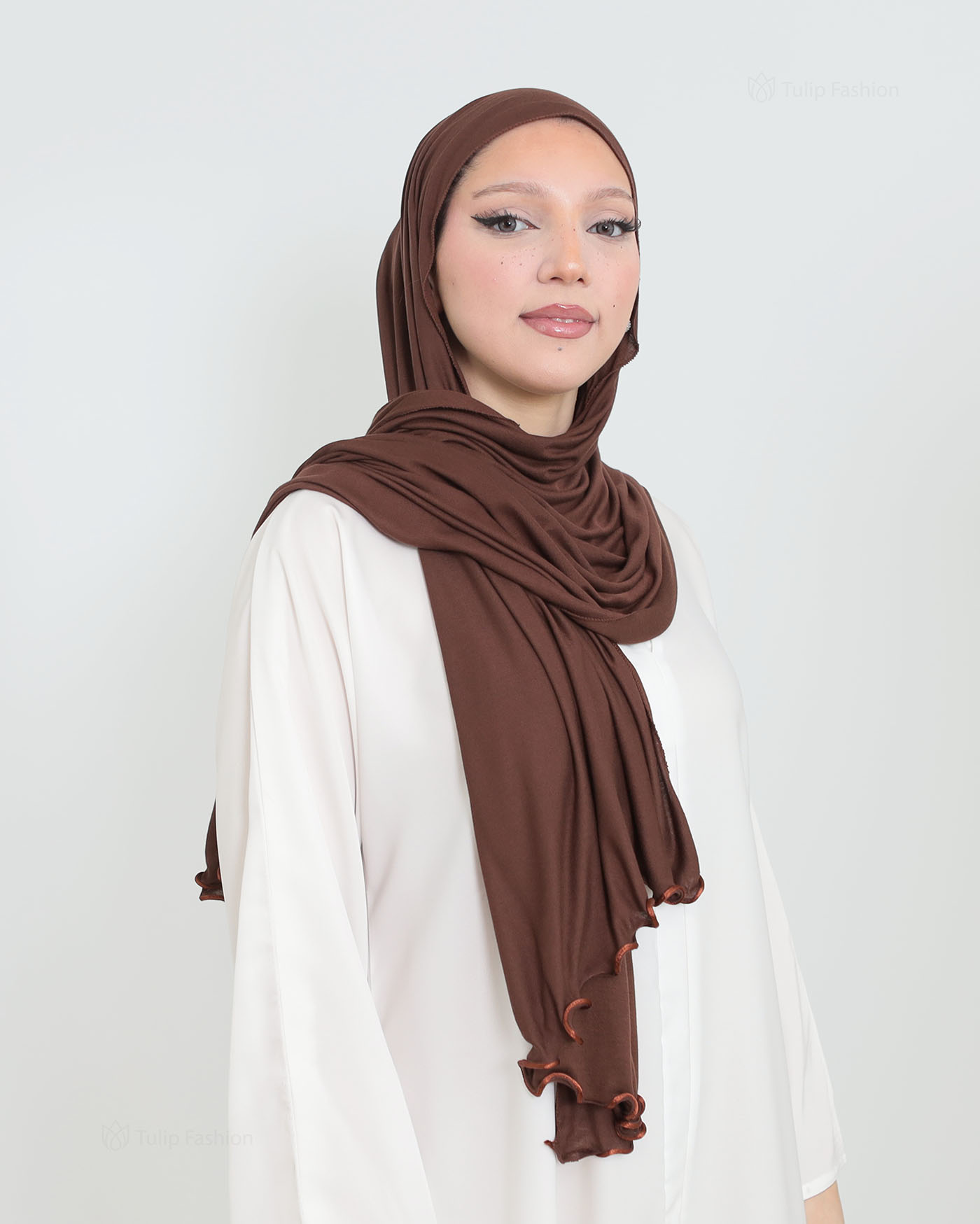 Hijab - Jersey Stretch - Brown - 3