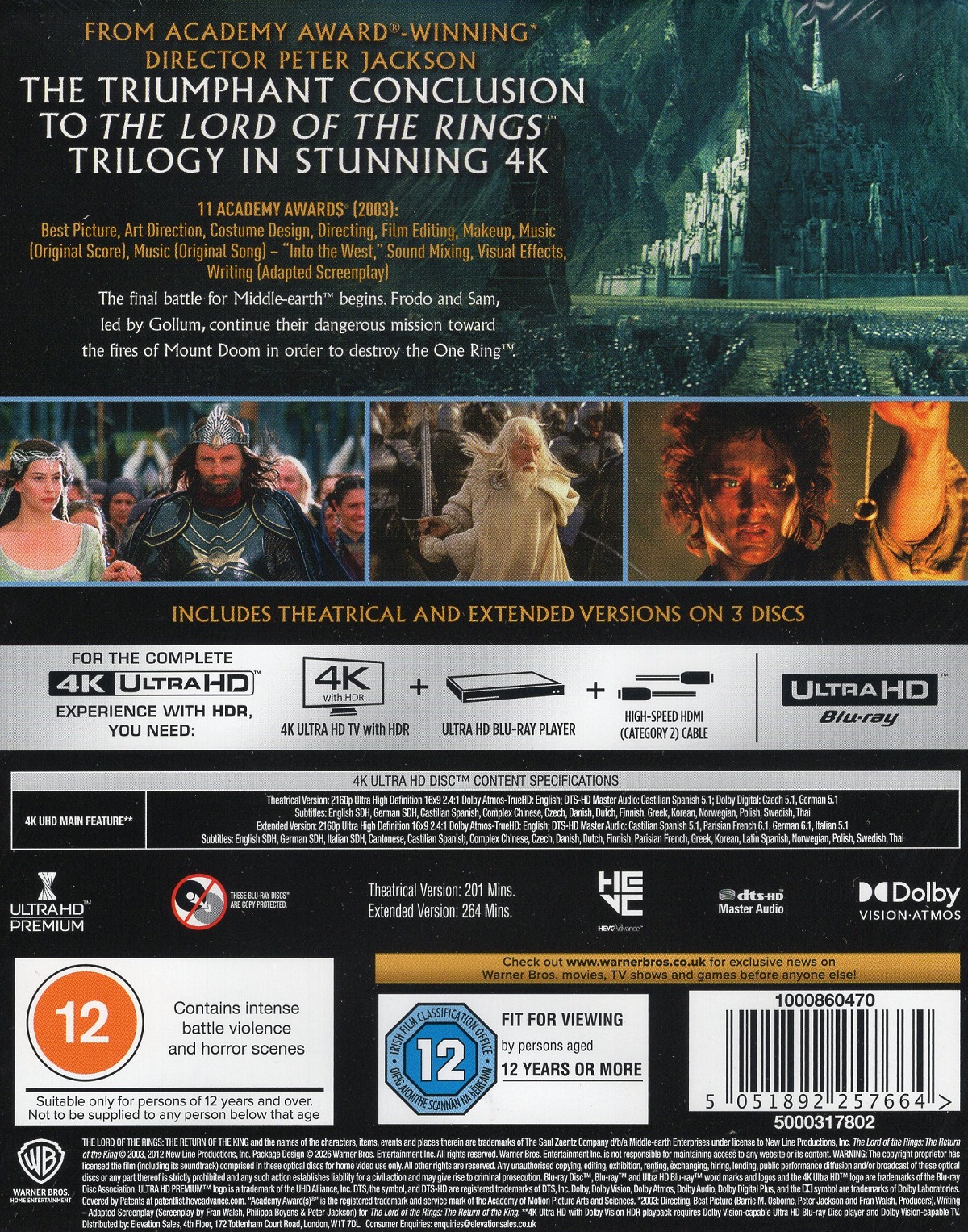 The Lord of the Rings: The Return of the King (Limited Edition Steelbook) (4K Ultra HD) - 2