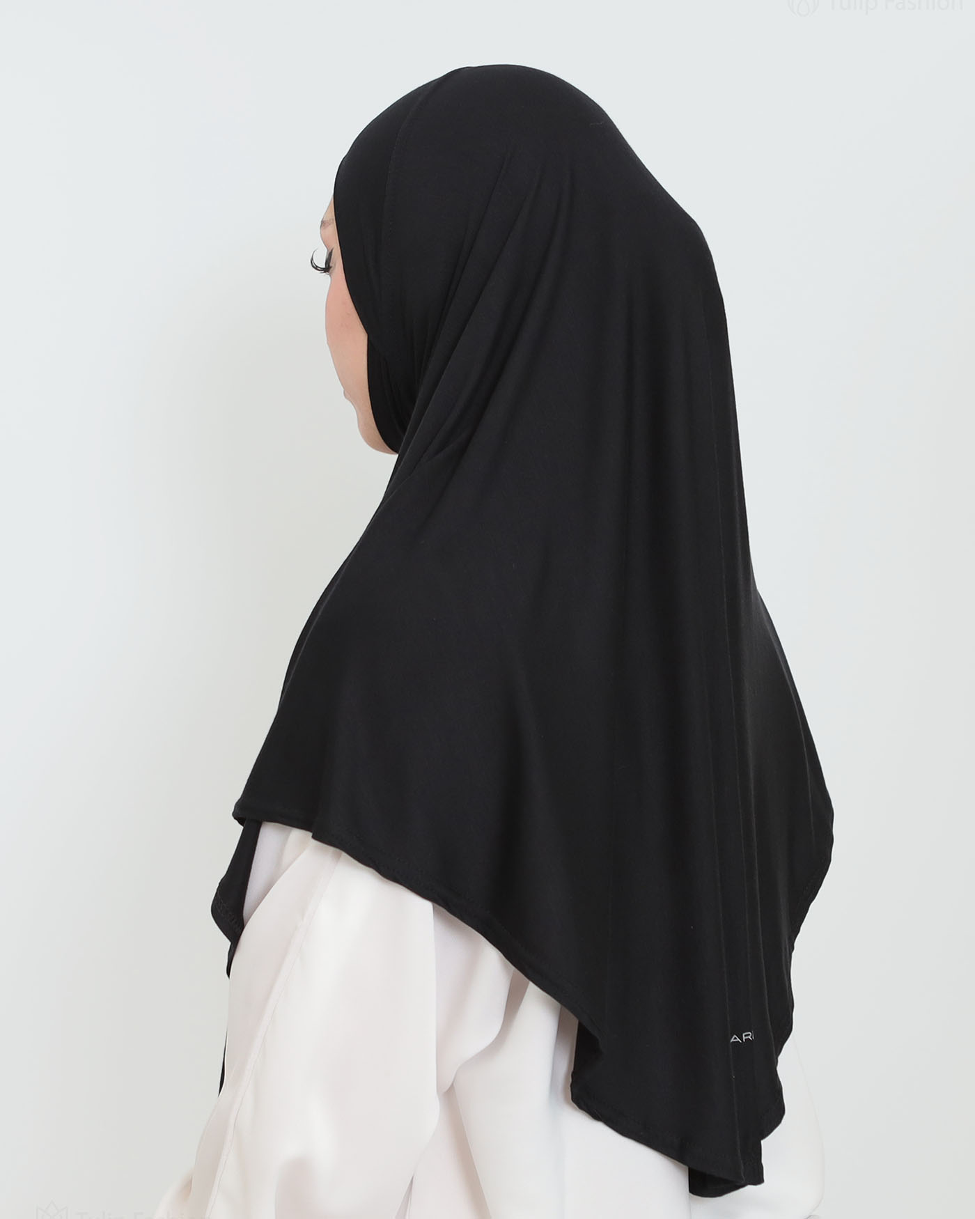 Hijab - Instant Square Jersey - Black - 4