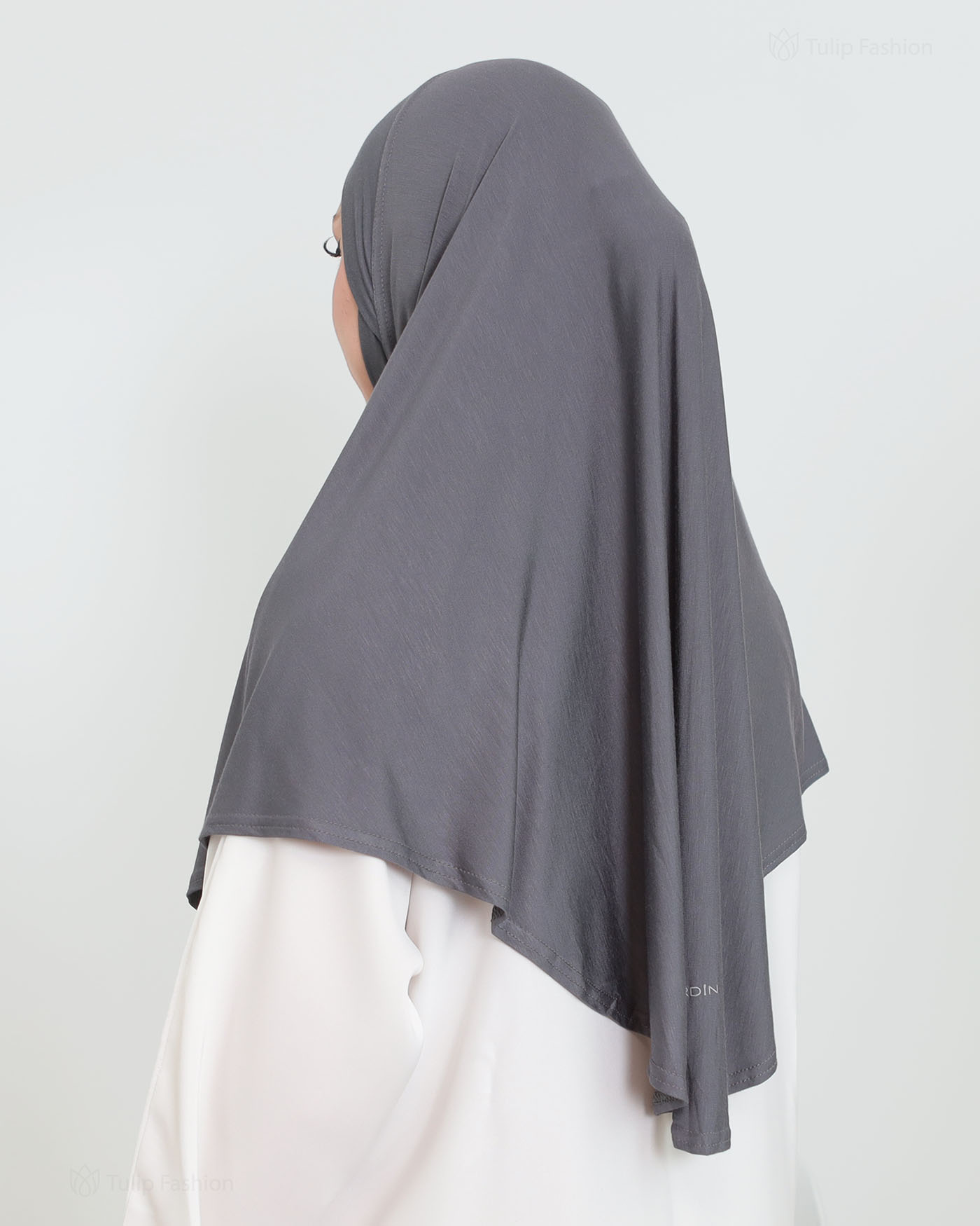 Hijab - Instant Square Jersey - Dark Gray - 4