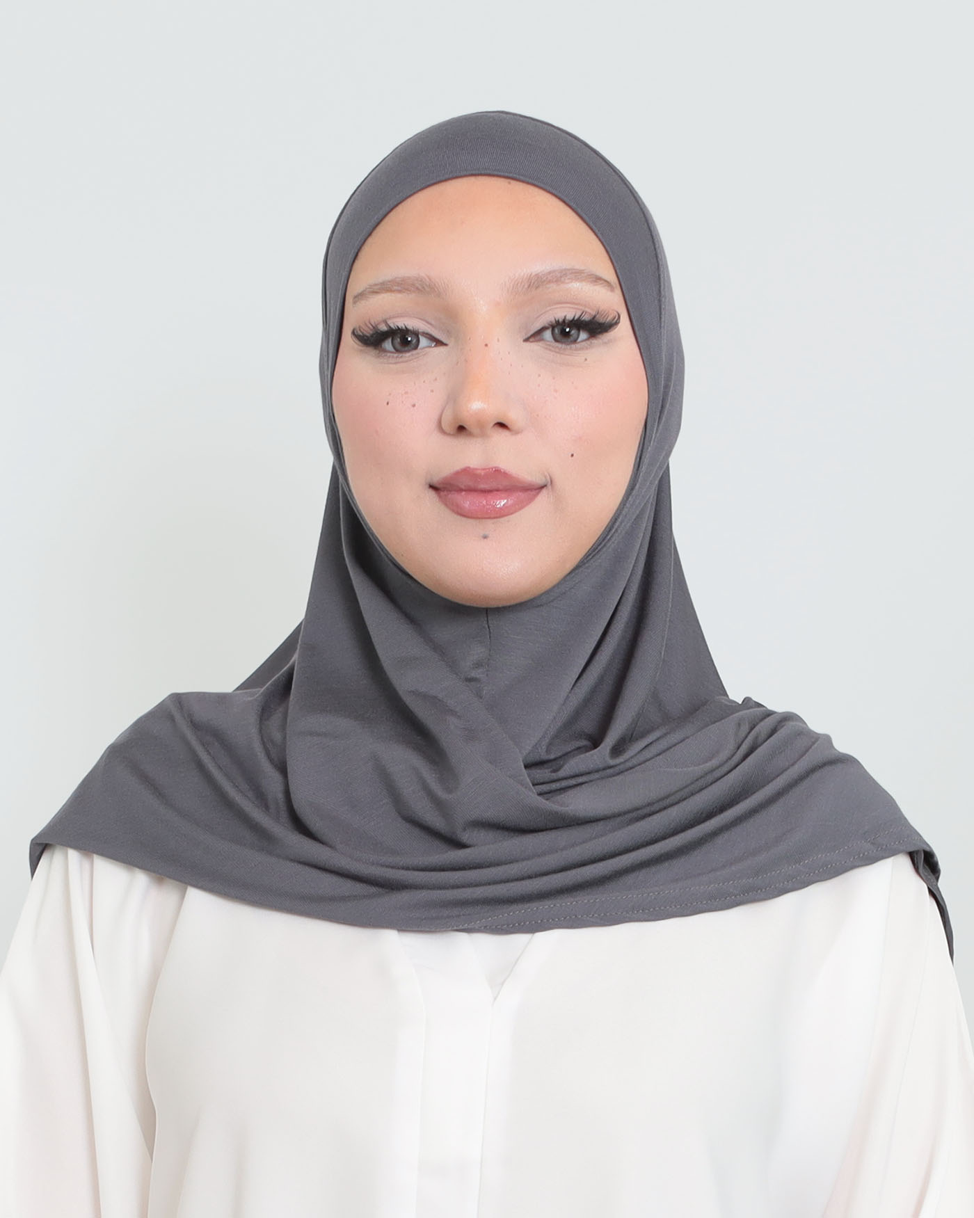 Hijab - Instant Square Jersey - Dark Gray - 2