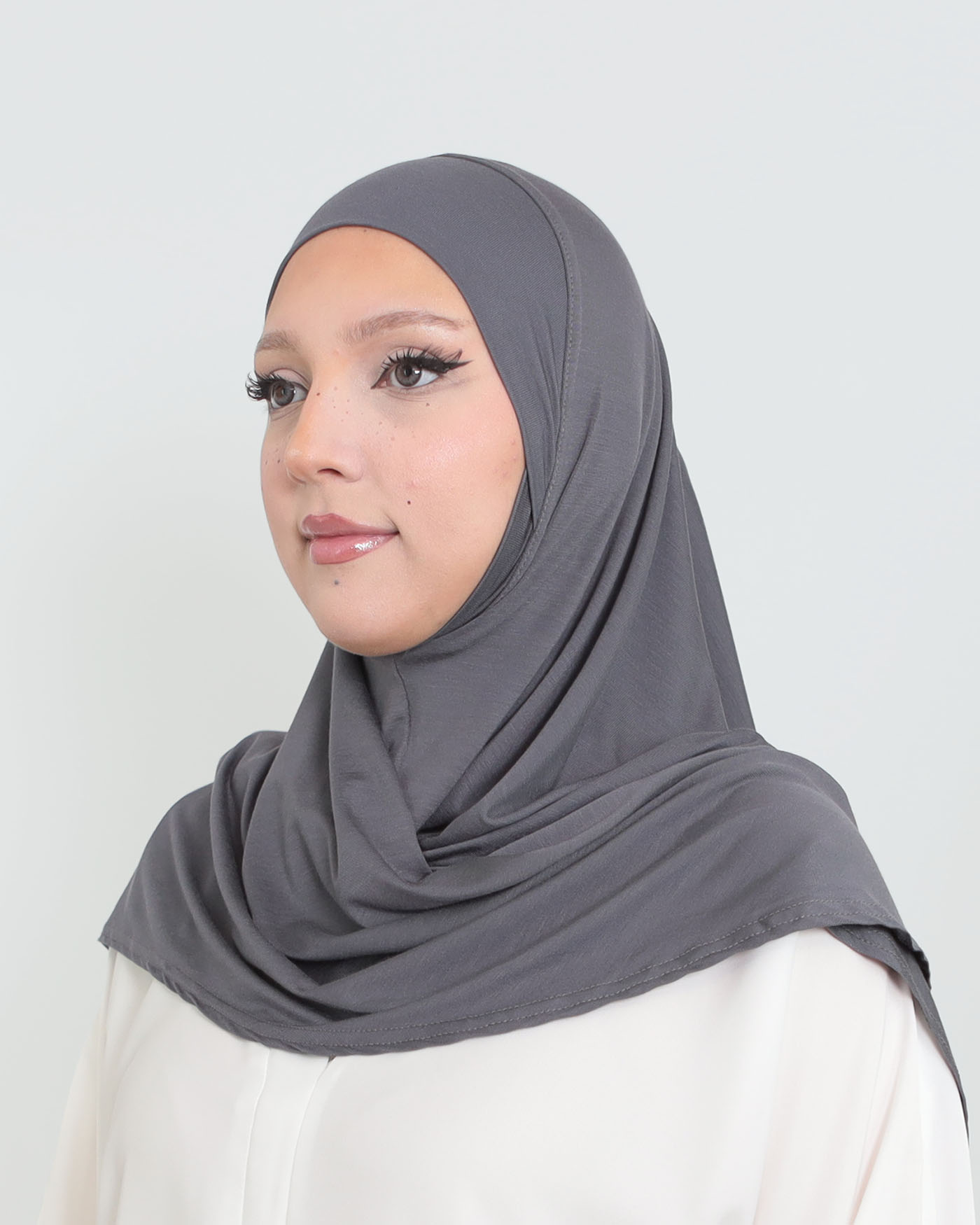 Hijab - Instant Square Jersey - Dark Gray