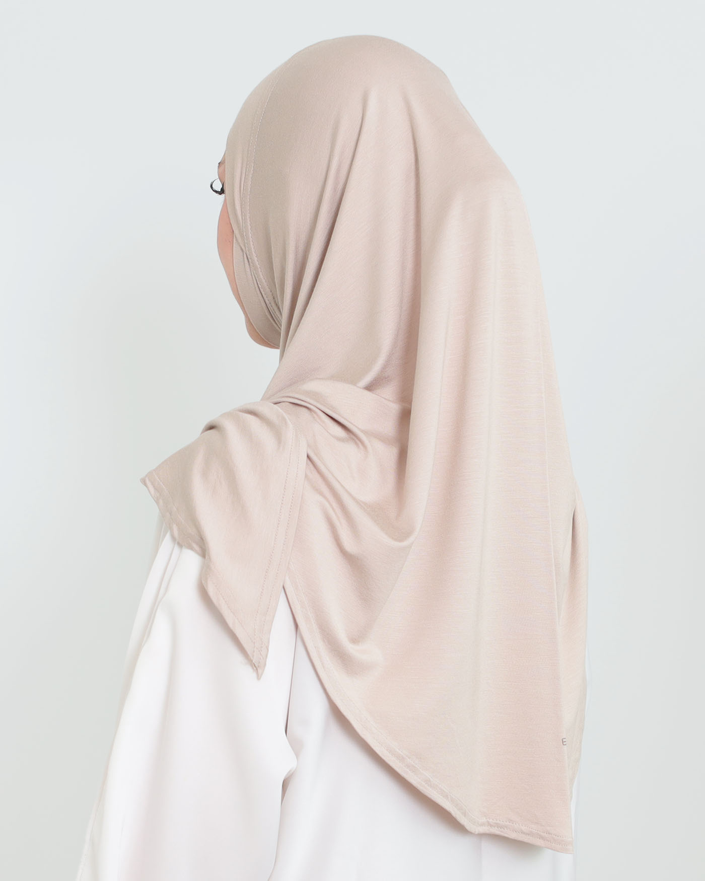Hijab - Instant Square Jersey - Light Beige - 4