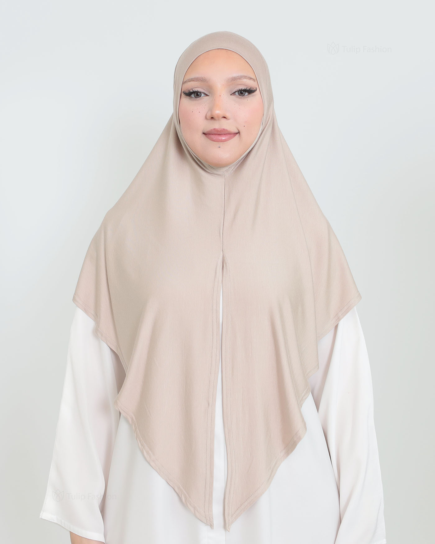 Hijab - Instant Square Jersey - Light Beige - 3