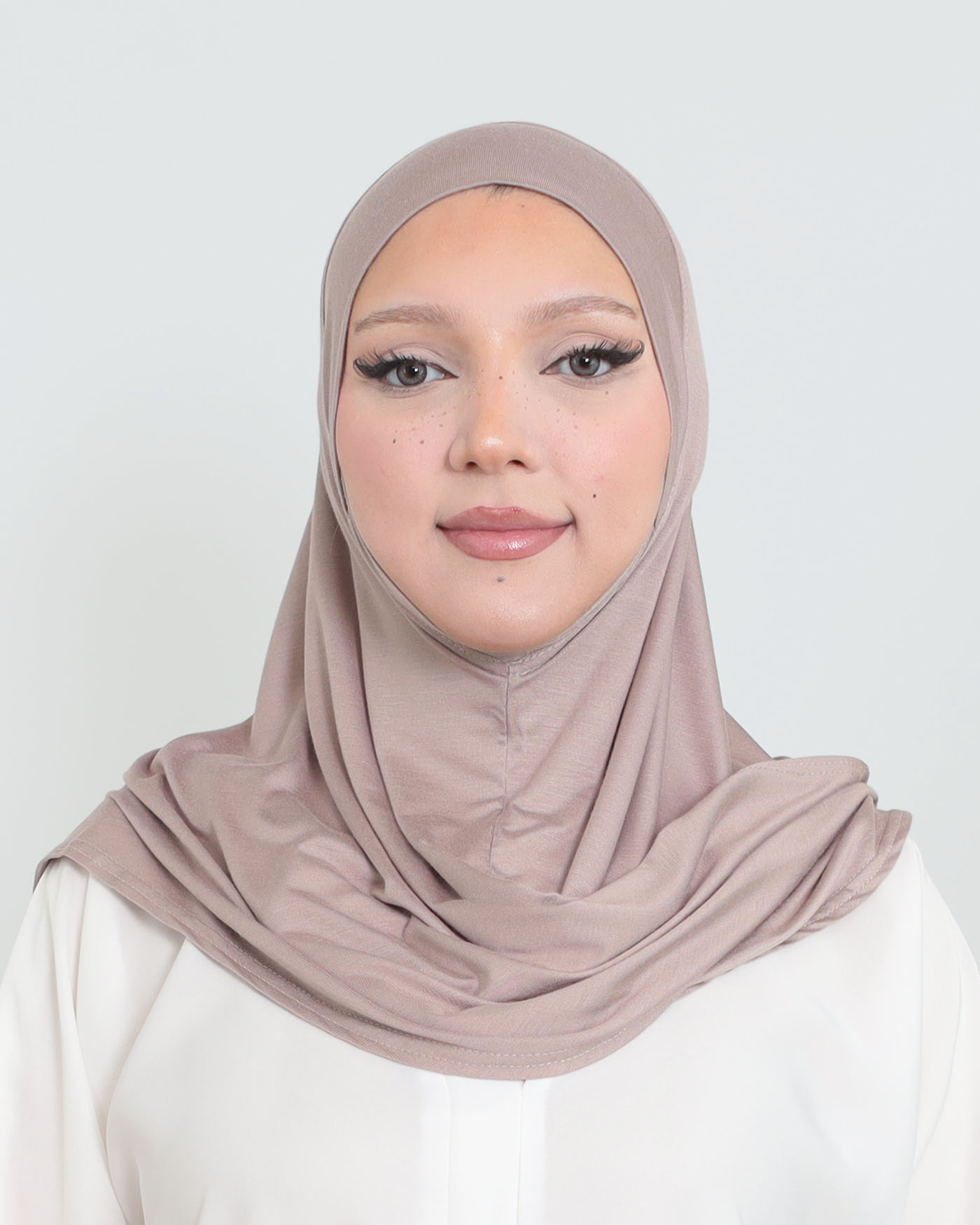 Hijab - Instant Square Jersey - Nude Beige - 2