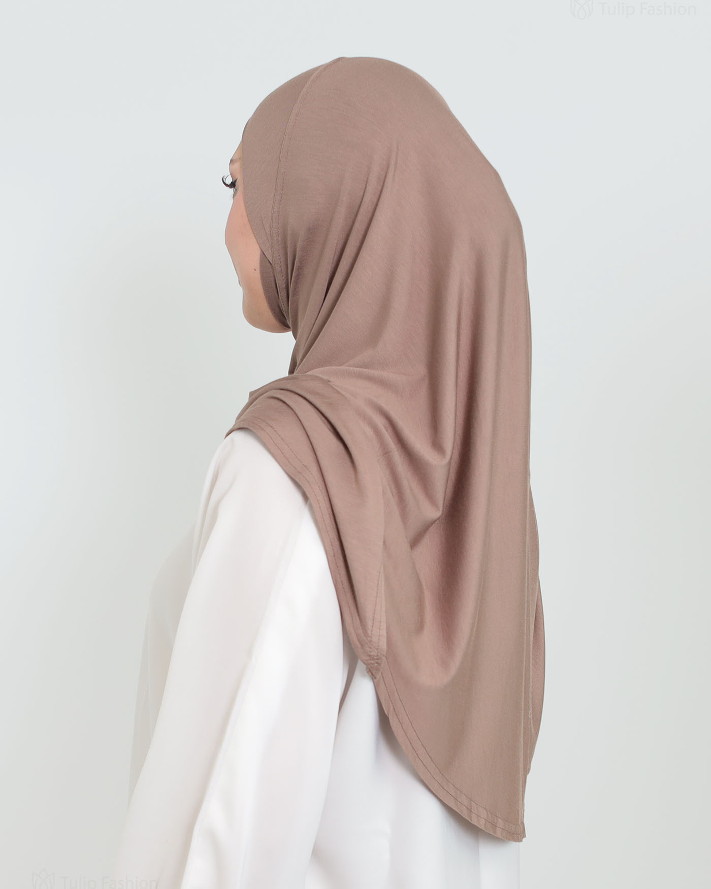 Hijab - Instant Square Jersey - Hazel Brown - 4