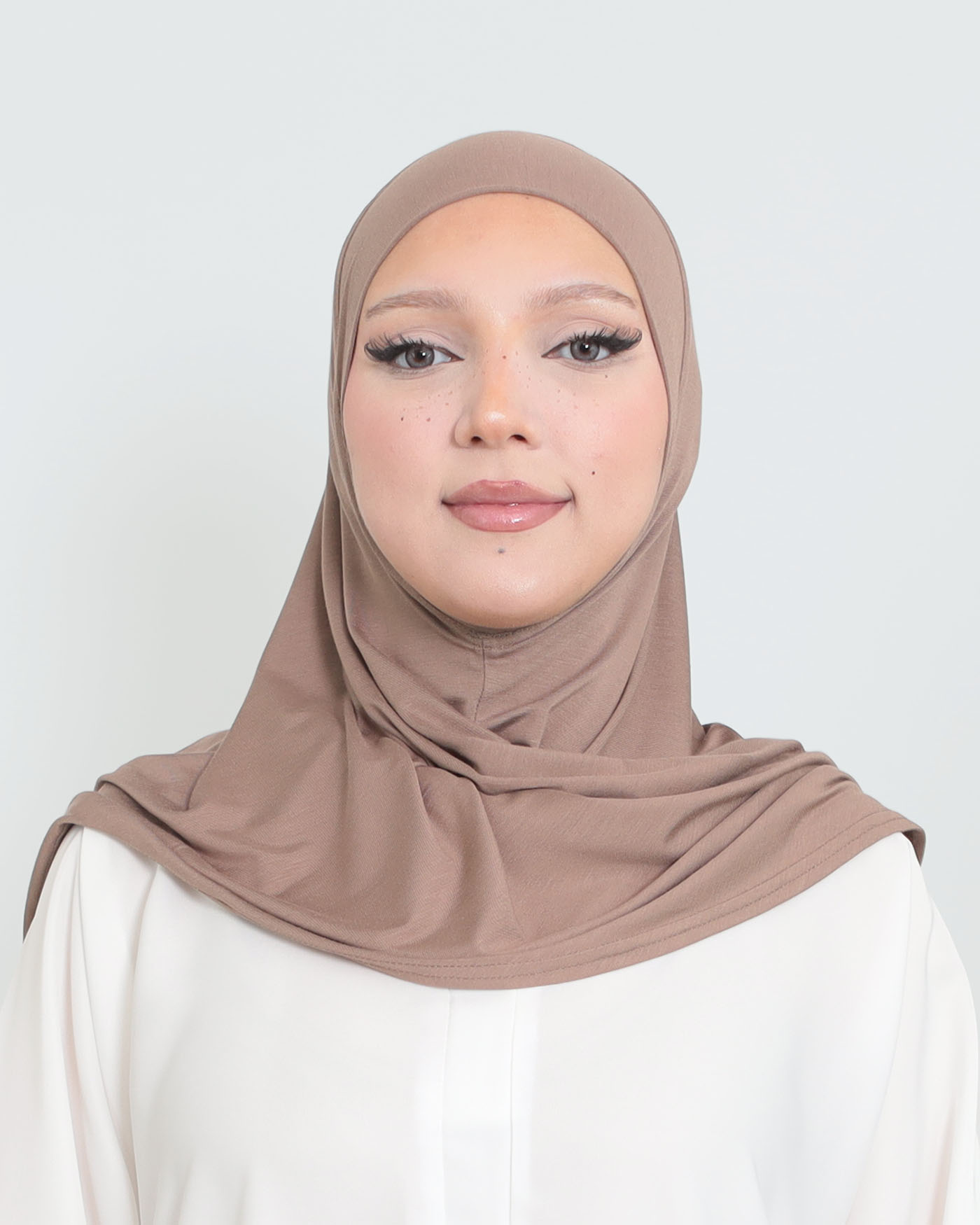 Hijab - Instant Square Jersey - Hazel Brown - 2