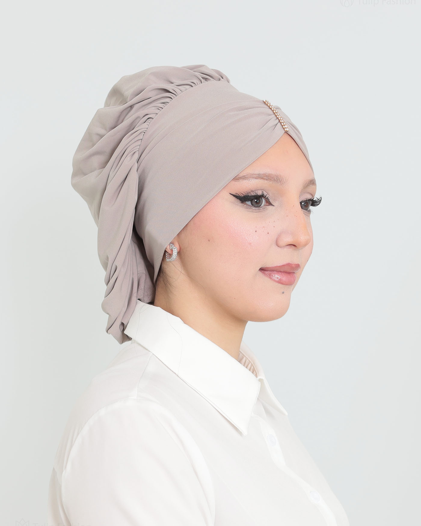 Turban - Zephyr - Ljusbeige - 2