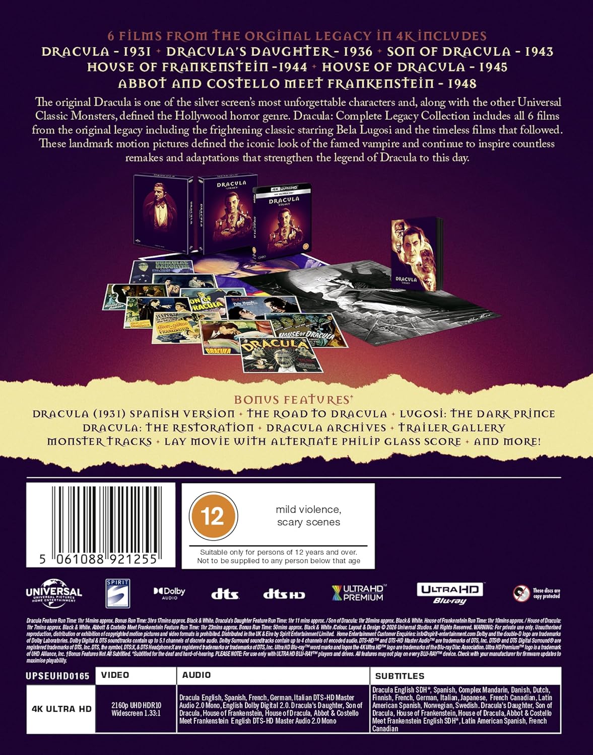 Dracula: Ultimate Legacy Collection (ej svensk text) (4K Ultra HD) - 2